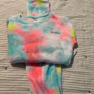 Girls Justice Pastel Tie-Dye Lounge Set